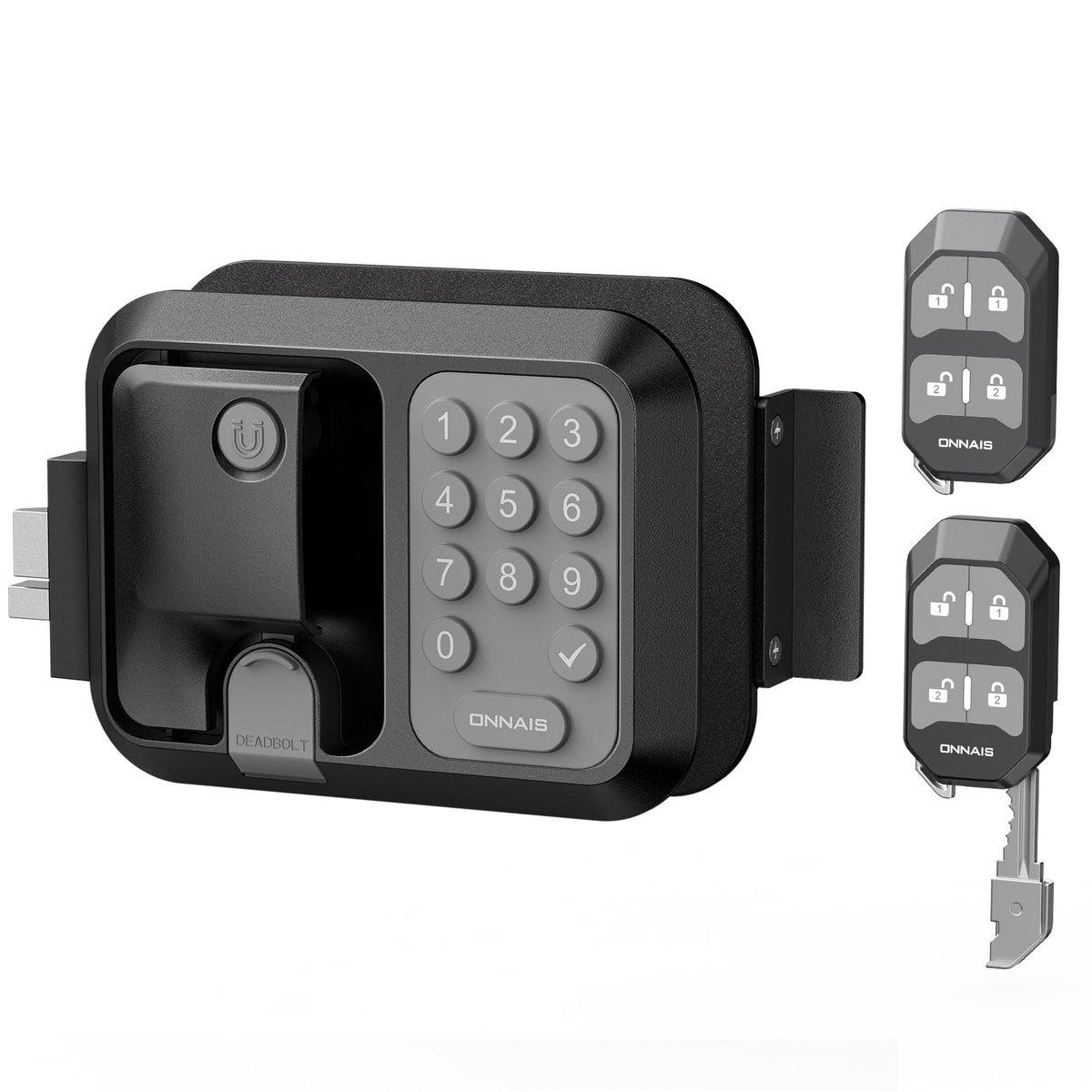 ONNAIS exterior lock front view showing durable metal housing and secure fit