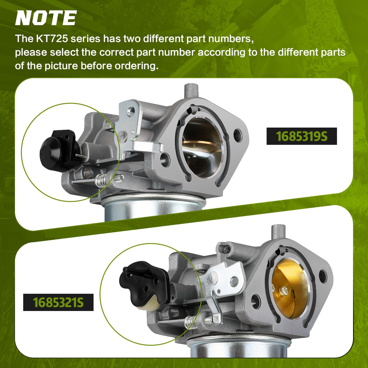 Onsnail carburetor with gaskets and screw kit for ready installation