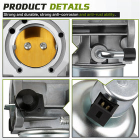 Onsnail carburetor mounting flange closeup ensures correct gasket seal