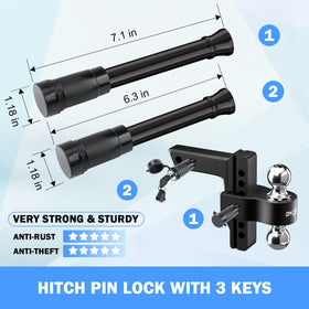 Onsski adjustment mechanism detail showing indexed positions for accurate leveling