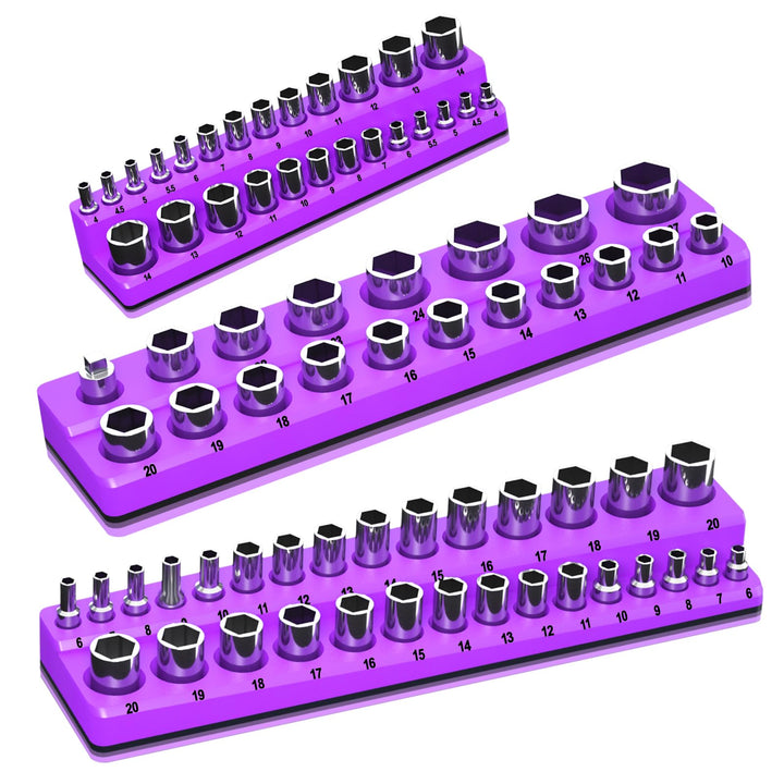 Onsski front view three-piece set showing organized sockets and tidy layout