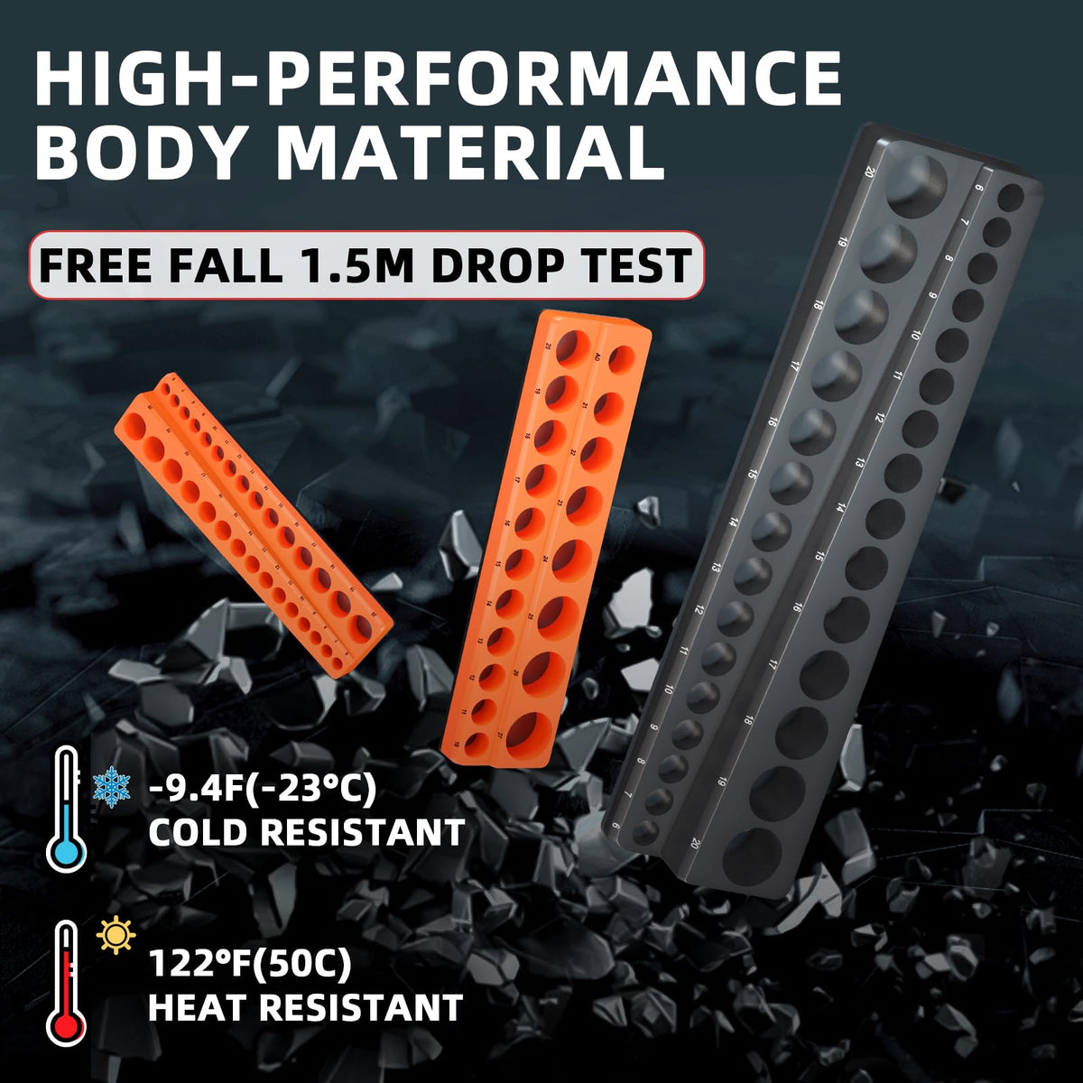 onsski impact-resistant material texture highlighting durable construction