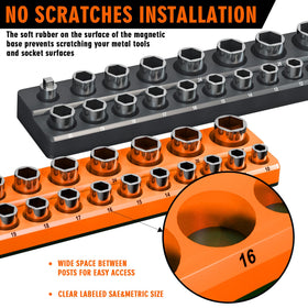 onsski trays mounted on metal bench proving stable magnetic hold