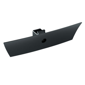 ONTEN front view hitch cover installed on Model Y bumper, shows clean OEM-like appearance