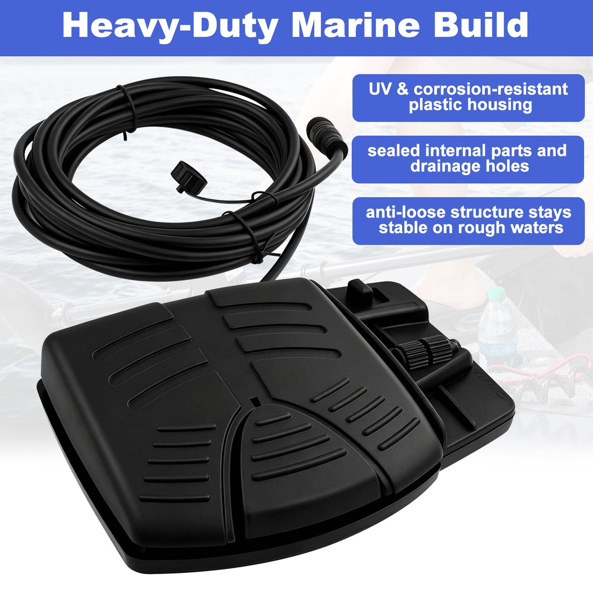 ONTISIV textured UV-resistant housing detail highlighting durable marine-grade construction