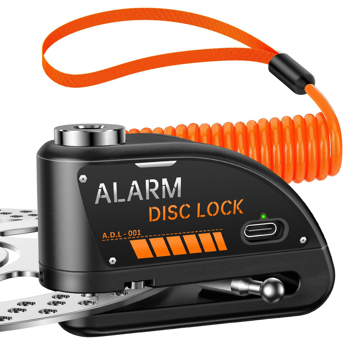 Onvian disc lock front view showing compact design and quick security benefit