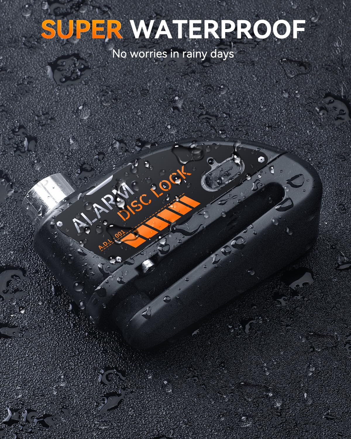 Onvian lock held in hand illustrating compact carry convenience