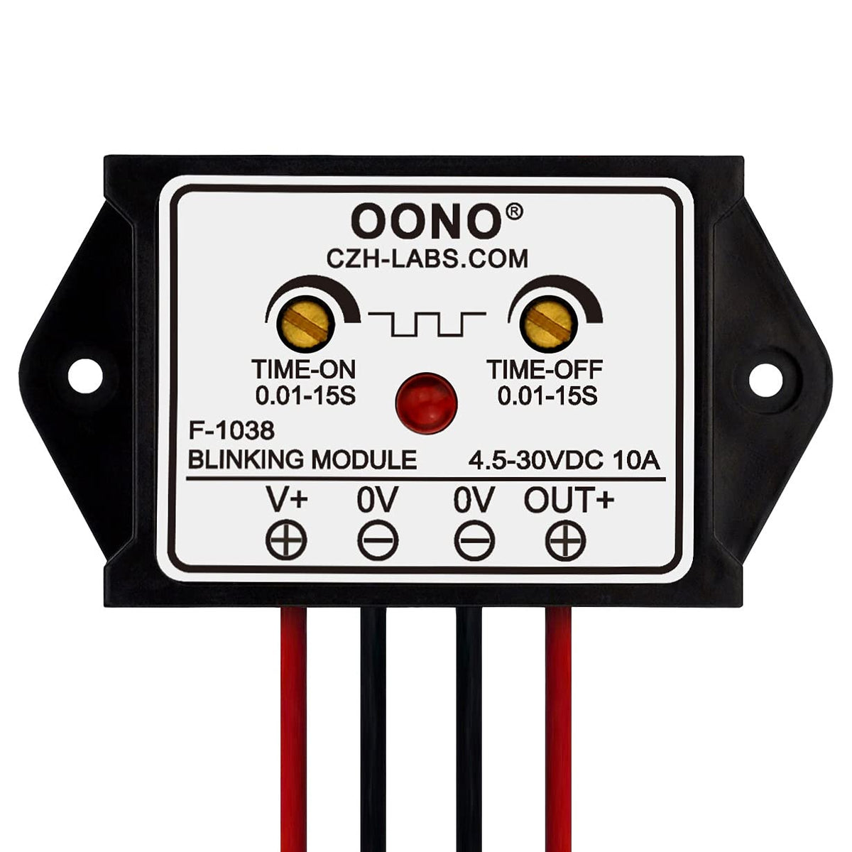 OONO front view module showing connectors and housing for easy installation benefit