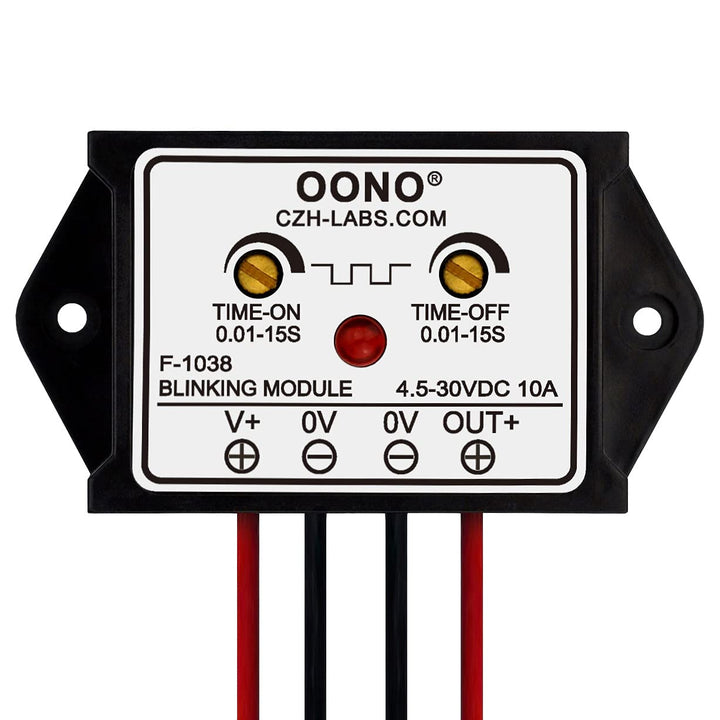 OONO front view module showing connectors and housing for easy installation benefit