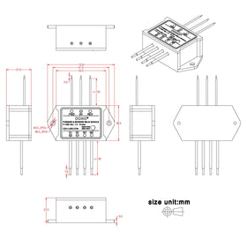 OONO module connected to a linear actuator demonstrating reversible motion control in use