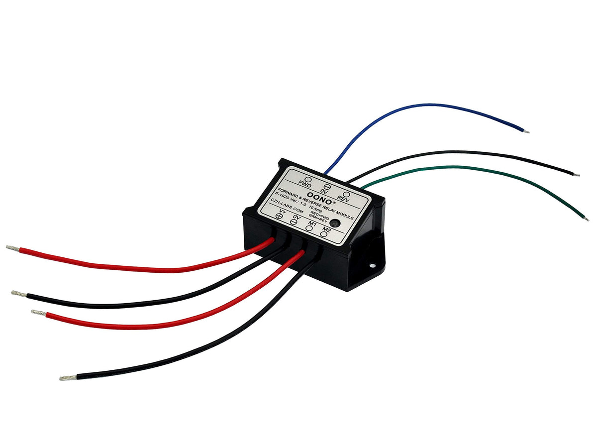 OONO red and green LED status indicators showing forward and reverse for clear feedback