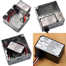 OONO relay packaging with locknut and screws included for immediate installation
