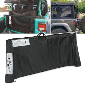 Opall front view of storage bag showing secure zipper and compact shape for protection