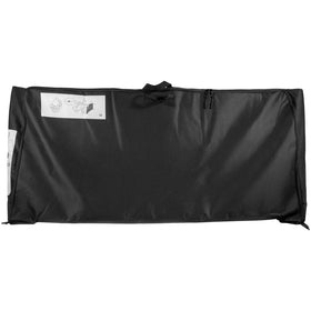 Opall next to cargo items illustrating space-saving profile and easy organization