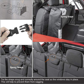 Opall showing three windows inserted and the zipper closed for organized storage