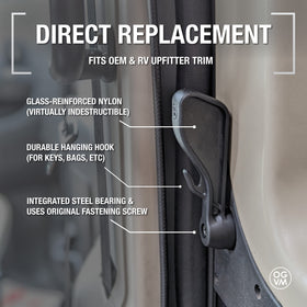 OpenGlass Studio integrated hook feature holding keys for convenient access