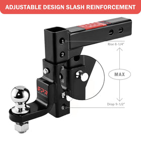OPENROAD tow ball and nut detail illustrating correct tightening for safe connection