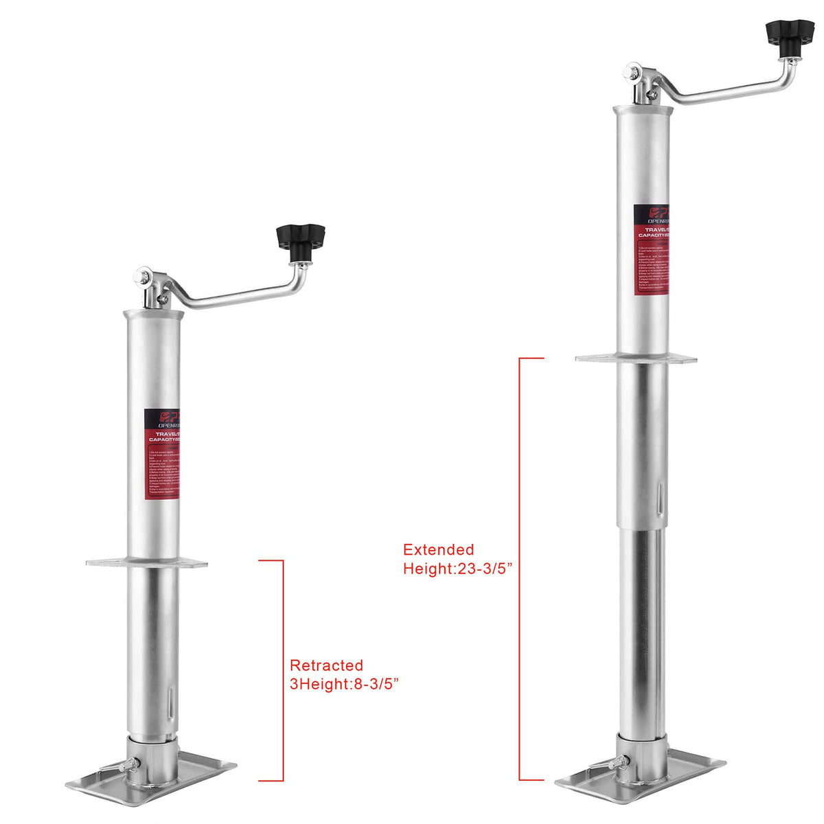 OPENROAD foot plate detail providing stable ground contact and anti-sink benefit