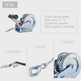 OPENROAD hook and safety pawl close-up showing secure attachment for safe towing