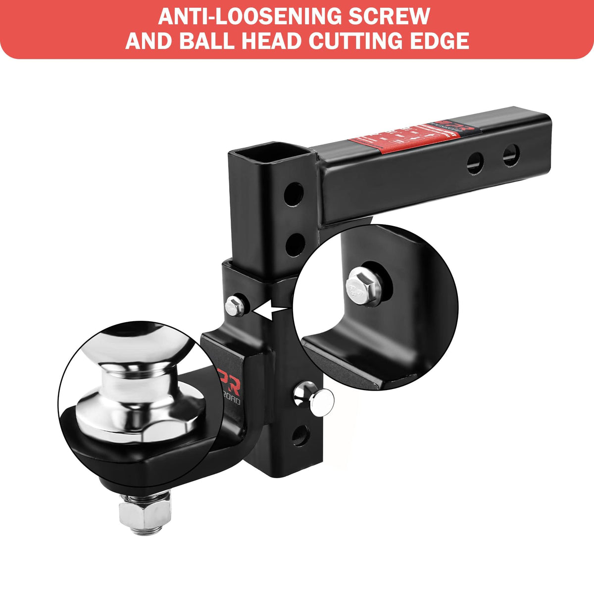 OPENROAD mounted in a 2" receiver on truck for quick install and reliable towing
