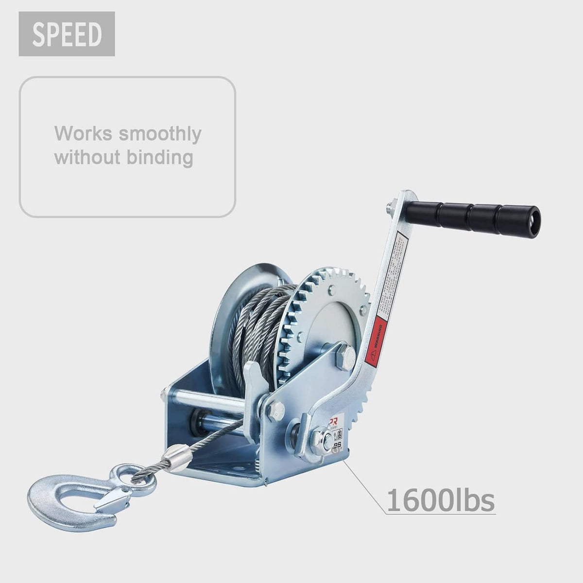 OPENROAD winch mounted on a boat trailer showing easy loading benefit