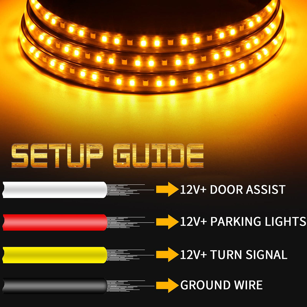 OPL5 sequential amber turn signal active for clear signaling