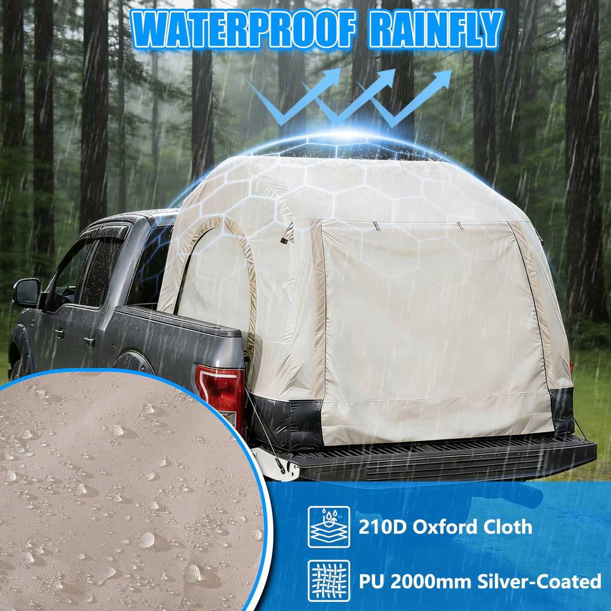 OPP ULITE reinforced seams and straps detail for weather durability