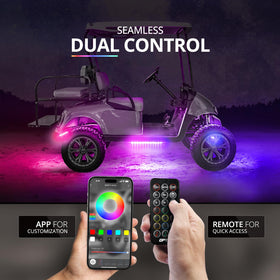 OPT7 app on phone demonstrating easy Bluetooth control and customization