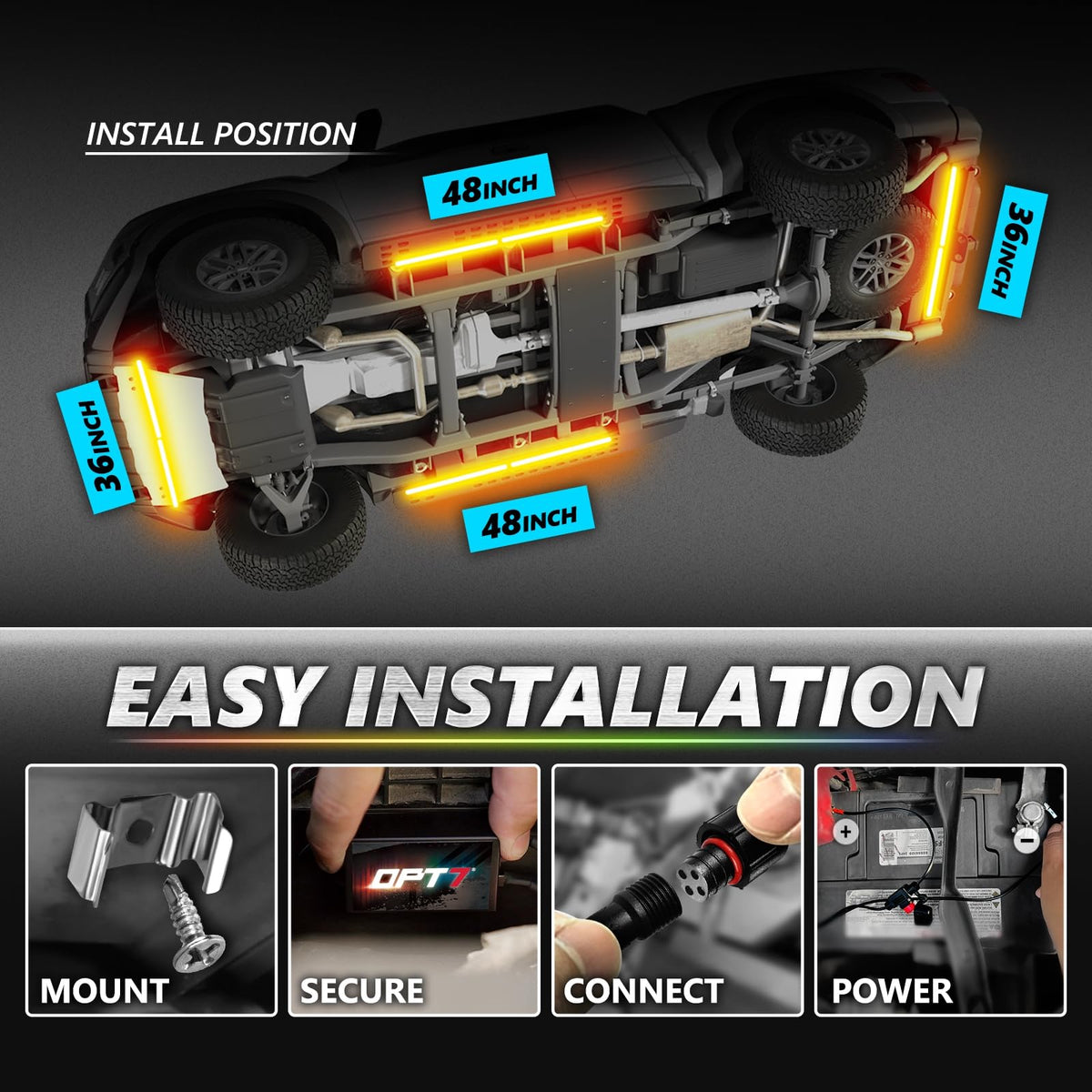 OPT7 Aura Pro handheld remote and app on phone showing easy control benefit