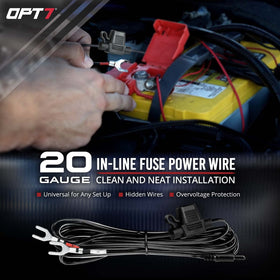 OPT7 Aura strip next to ruler showing scale and easy fitment benefit
