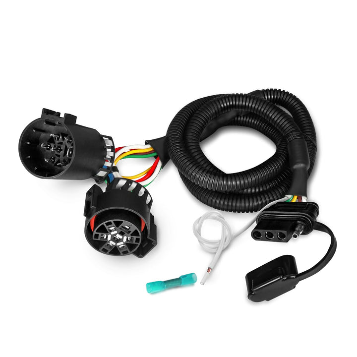 OPT7 front view of adapter showing plug and ergonomic tab for easy use
