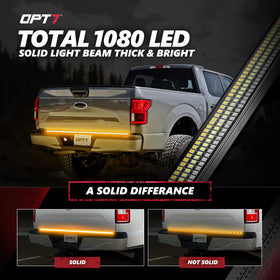 OPT7 Redline beside measuring tape showing 60" length, ensures correct sizing for trucks
