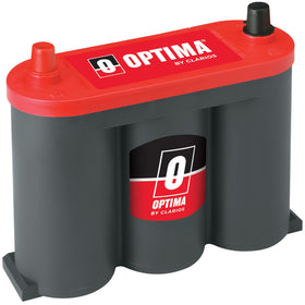 OPTIMA REDTOP 6V front packaging showing compact sealed battery for reliable starts