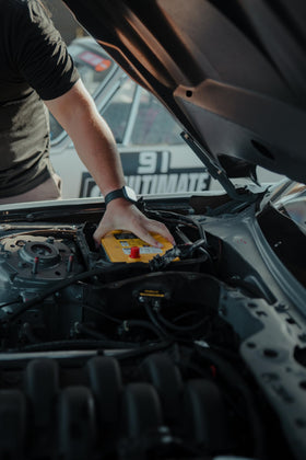 OPTIMA YELLOWTOP installed in truck engine bay for dependable starting benefit