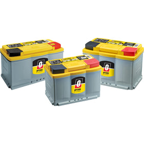 OPTIMA YELLOWTOP side profile showing compact design for easy mounting benefit