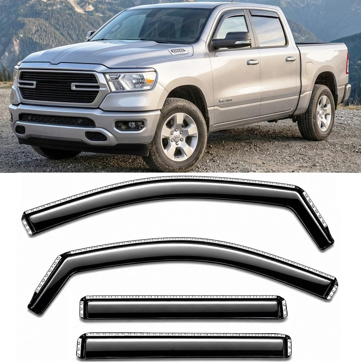 Optimal Co front packaging showing full visor set and fitment benefit