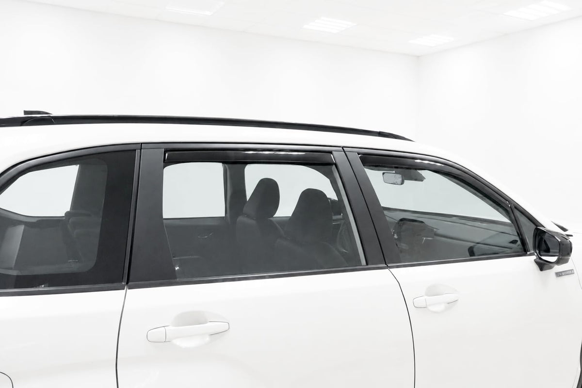 Optimal Co hands sliding visor into channel showing tool-free quick installation