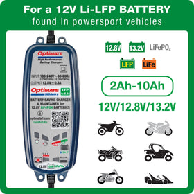 OptiMATE Lithium connection cables with clips and ring terminals for flexible installation benefit