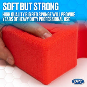 Optimum Big Red Sponge porous foam detail showing high absorption benefit