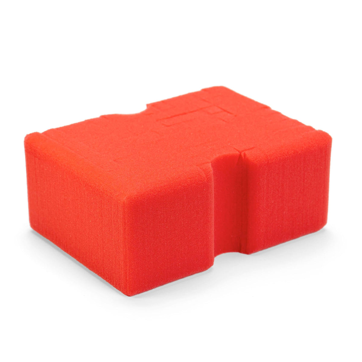 Optimum Big Red Sponge front view showing shape and brand benefit