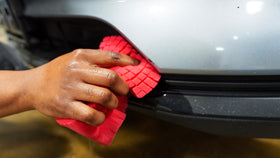 Optimum Big Red Sponge packaging and USA label showing domestic manufacturing benefit