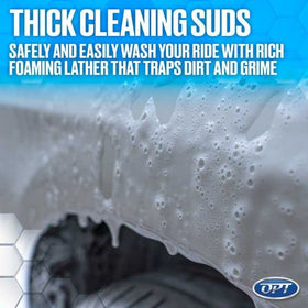 Optimum Polymer Technologies bucket wash setup demonstrating gentle cleaning and coverage