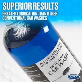Optimum Polymer Technologies foam cannon spraying thick foam for coating-safe prewash