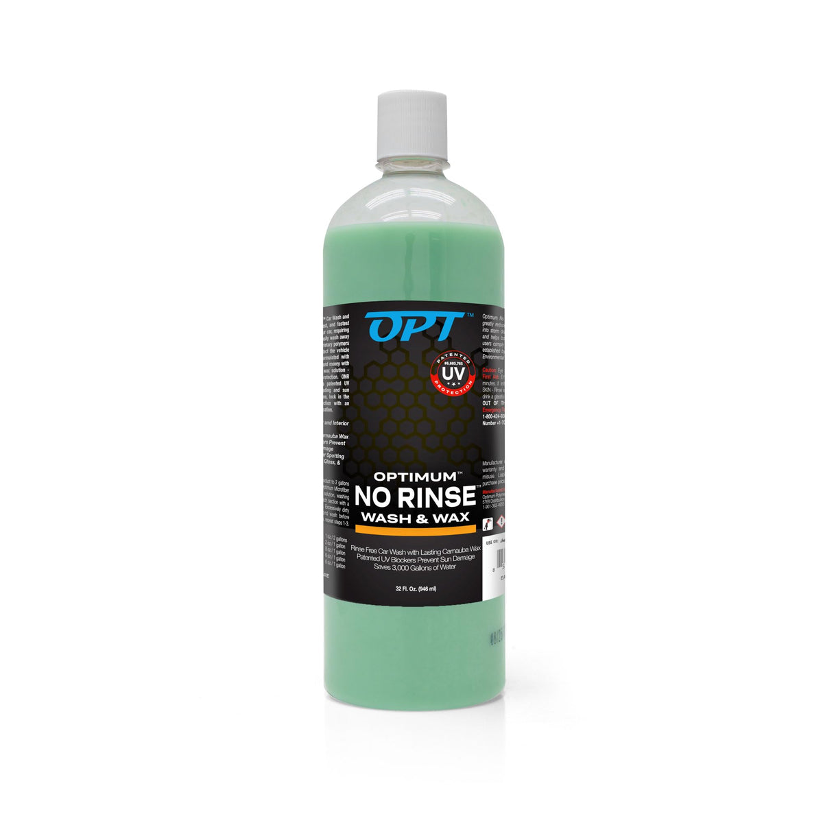 Optimum Polymer Technologies ONR front label showing product benefits and size