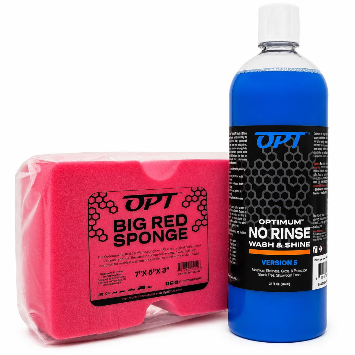 Optimum ONR Version 5 bottle front showing label and size