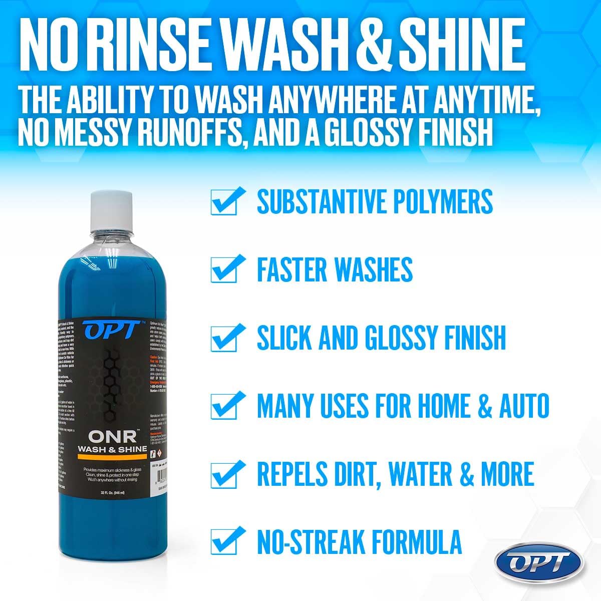 Optimum ONR V5 used in a garage demonstrating low-water rinseless wash benefit
