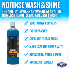 Optimum ONR V6 used with microfiber wiping a panel for scratch-free cleaning