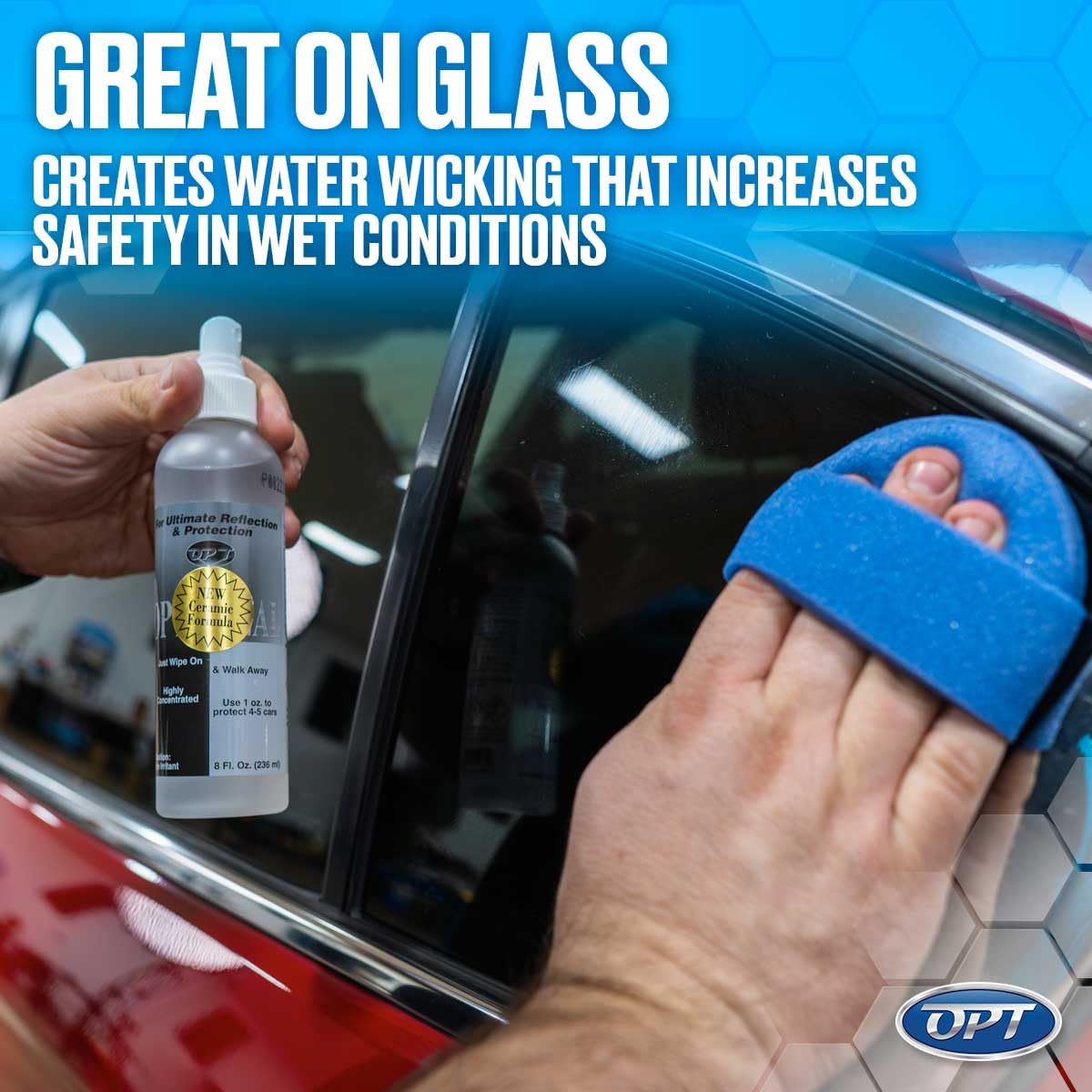 Optimum Opti-Seal on upholstery demonstrating cleaner look and fabric protection