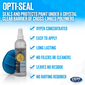 Optimum Opti-Seal glossy paint close-up showing deep shine and protection
