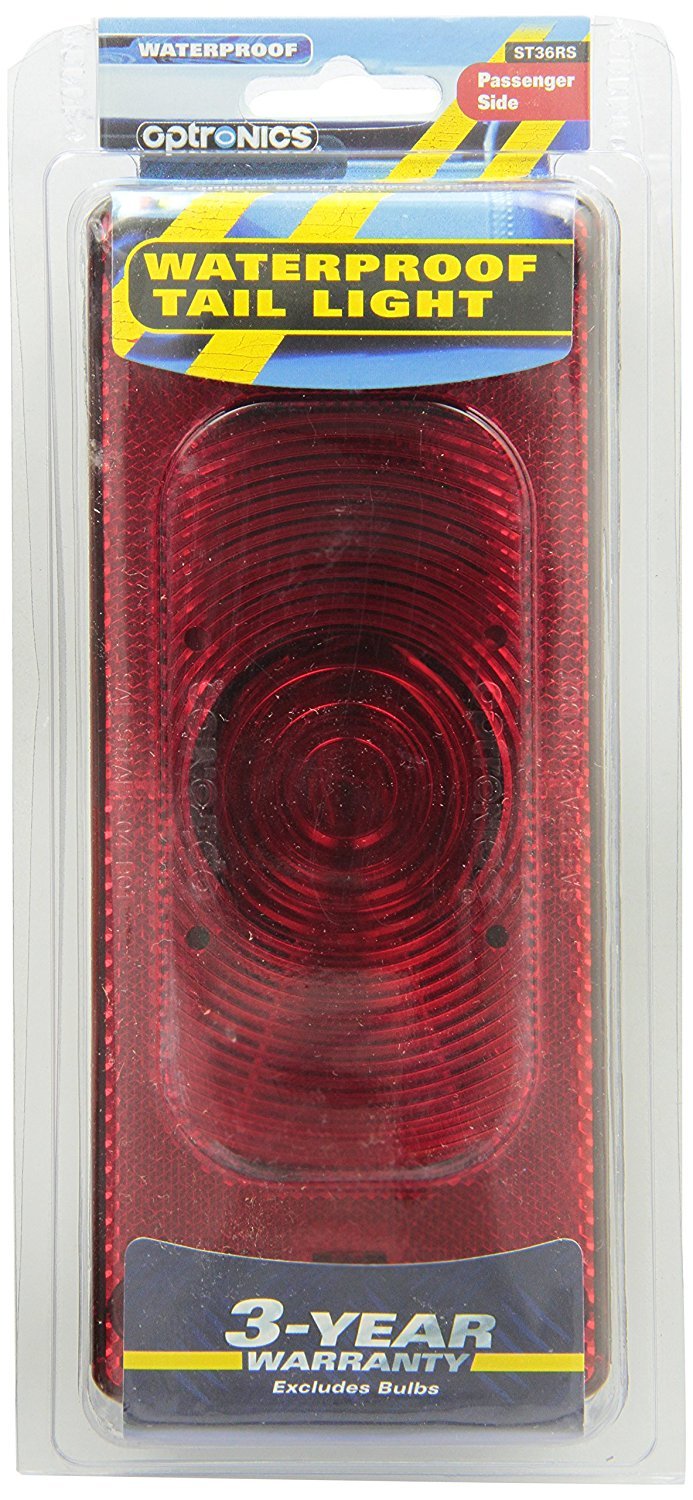 Optronics close-up of acrylic lens and shockproof socket, easy bulb service benefit